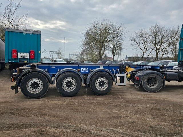 Auflieger-Wechselfahrgestell SCHMITZ CARGOBULL 20" Tankconatinerchassis + Tankcontainer