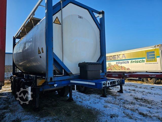 Tankauflieger SCHMITZ CARGOBULL Tankcontainer Chassis+Tankcontainer  Schwallwand