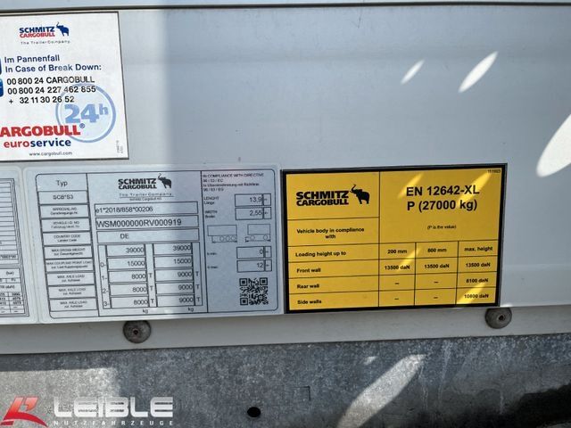 Kofferauflieger SCHMITZ CARGOBULL SBO24*Trockenfracht*Liftachse*Code XL*TOP*