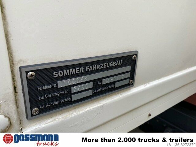 Abrollcontainer SOMMER Kofferaufbau mit Abrollrahmen gegen Aufpreis
