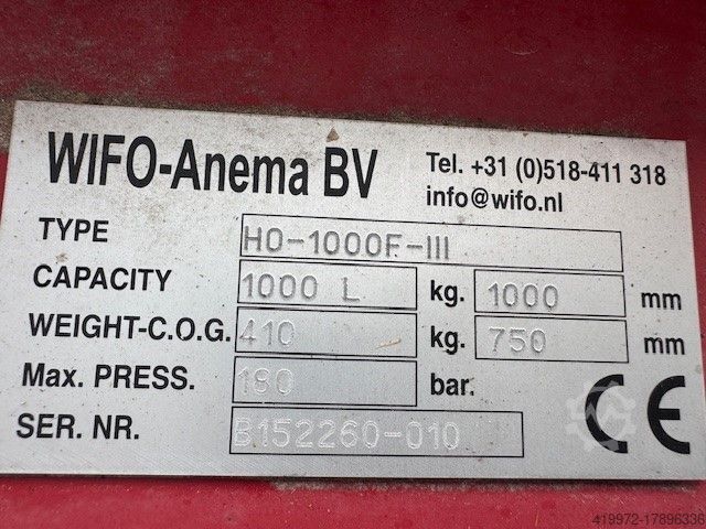 Schüttgutschaufel Wifo H0-1000F-III