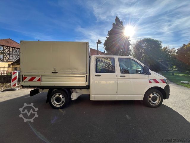 Curtain sider van VOLKSWAGEN T6 PRITSCHE+PLANE DOKA 4 MOTION NAVI KLIMA AHK