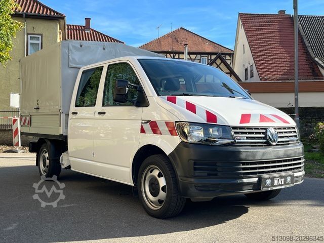 Curtain sider van VOLKSWAGEN T6 PRITSCHE+PLANE DOKA 4 MOTION NAVI KLIMA AHK