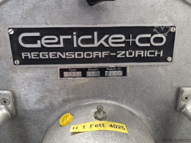 Gericke Zentrifugalsiebmaschine, Sieb Gericke 