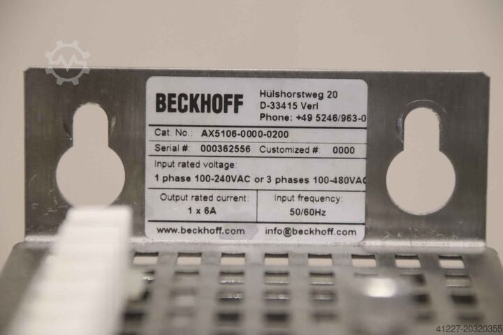 Servo amplifier Beckhoff AX5106-0000-0200