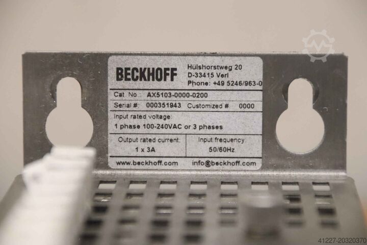 Servo amplifier Beckhoff AX5103-0000-0200