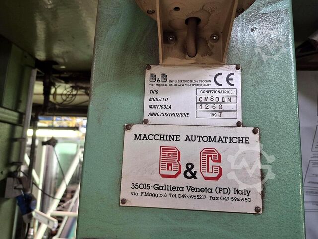 2 komplette Verpackungsstraßen B & C 2x CV 80 DN (2x Packaging Line)