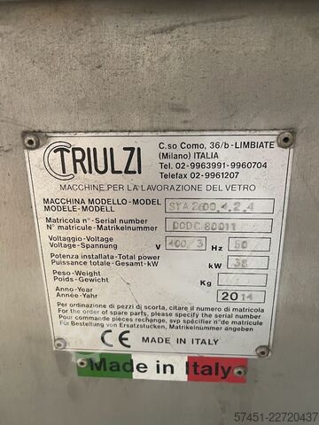 Horizontale Flachglas-Waschanlage TRIULZI SYA 2600.4.2.4