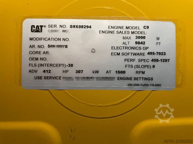 Aggregat Caterpillar DE330E0 - C9 - 330 kVA Generator - DPX-18022