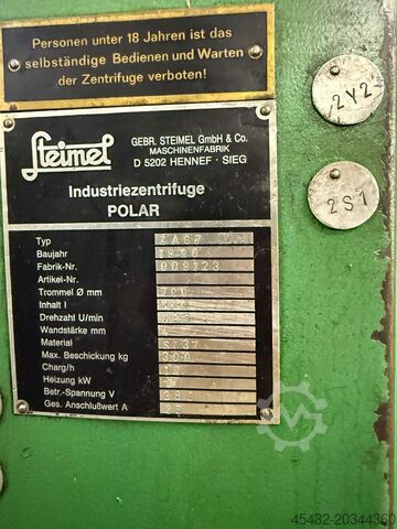 Schweißtisch Cepa und Steimel Zentrifugen