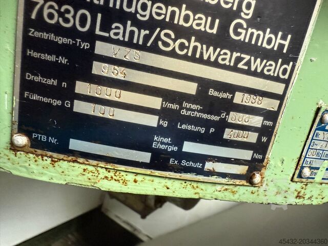 Schweißtisch Cepa und Steimel Zentrifugen