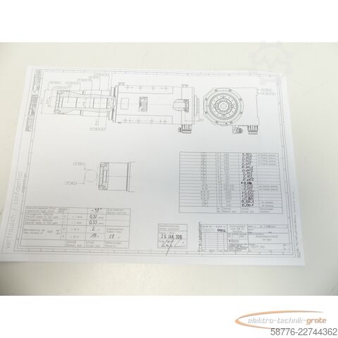 Component Weiss 178377 Schleifspindel 21kw / 7000 U/min = 0002    !