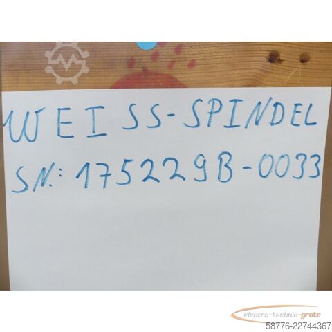 Component Weiss W-175229B / 175229B Schleifspindel SN: 175229B-0033 - ! -