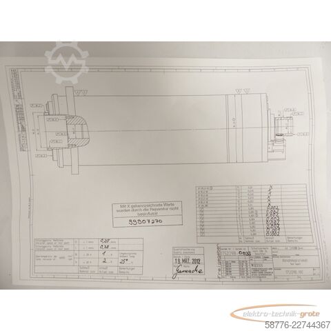 Component Weiss W-175229B / 175229B Schleifspindel SN: 175229B-0033 - ! -