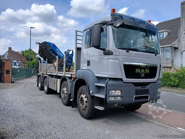 Open cargo box + crane MAN TGS 41.440 8x4 open laadbak + kraan