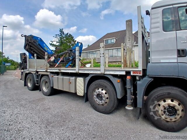 Open cargo box + crane MAN TGS 41.440 8x4 open laadbak + kraan
