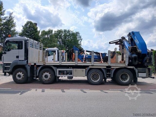 Open cargo box + crane MAN TGS 41.440 8x4 open laadbak + kraan