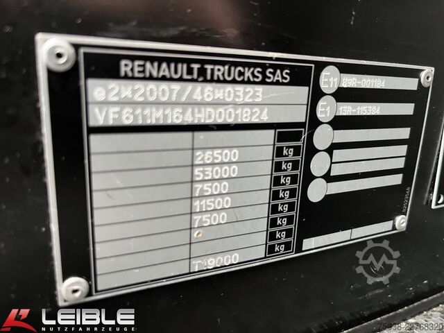 Swap body truck RENAULT T 460 Comfort*BDF*VollLuft/Lift*2xTank*