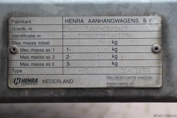 Henra Multi 3500kg Henra Multi 3500 kg loading capacity Henra Multi 3500kg Henra Multi 3500 kg loading capacity