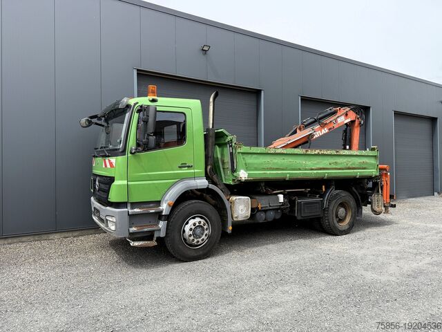 LKW Kipper Kran Mercedes-Benz Axor 1828 Kipper Heckkran Altas Bj. 12