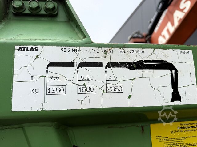 LKW Kipper Kran Mercedes-Benz Axor 1828 Kipper Heckkran Altas Bj. 12