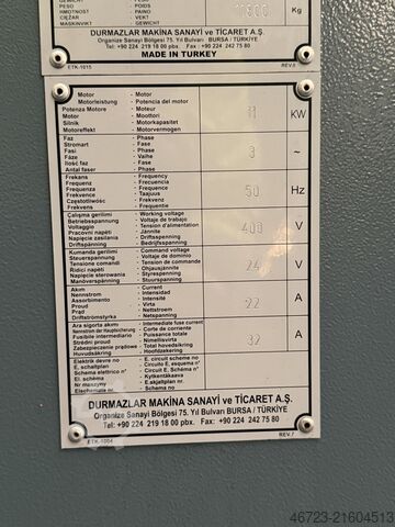 Biegemaschine DURMA HRB-4 3010