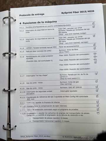 Laserschneidmaschine Bystronic BySprint Fiber 3015