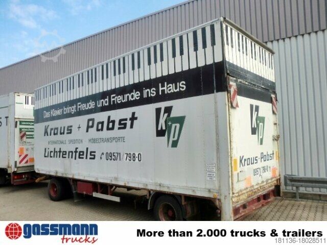 Box trailer SOMMER Sommer AC 160 TL, Möbelkofferanhänger, LBW,