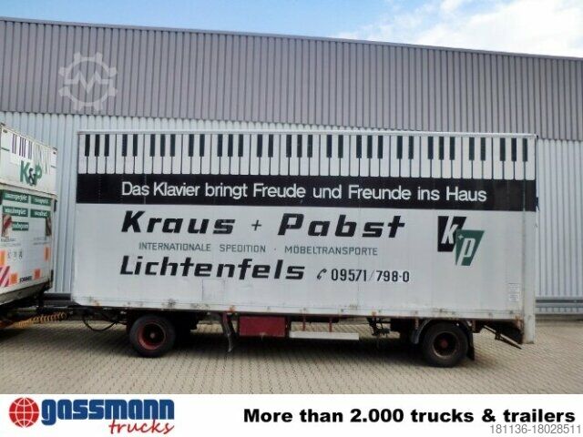 Box trailer SOMMER Sommer AC 160 TL, Möbelkofferanhänger, LBW,