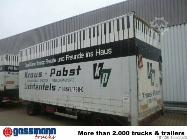 Box trailer SOMMER Sommer AC 160 TL, Möbelkofferanhänger, LBW,
