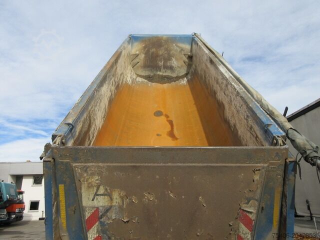 Tipper semitrailer meiller Thermomulde Stahl 23,10 m³, Liftachse