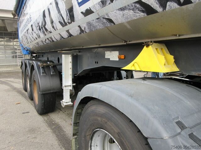 Tipper semitrailer meiller Thermomulde Stahl 23,10 m³, Liftachse