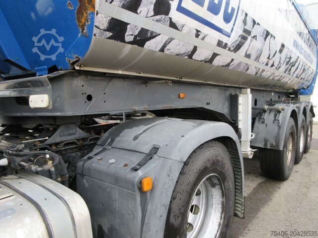 Tipper semitrailer meiller Thermomulde Stahl 23,10 m³, Liftachse