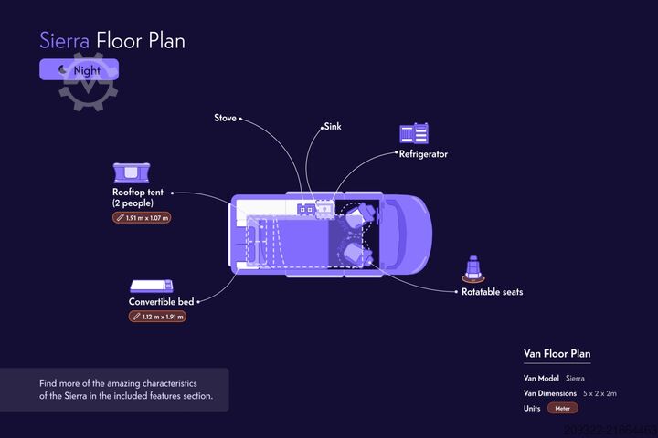 Wohnwagen/Wohnmobil Ford Panama P10 Campervan | 2022 | Euro 6 | Venditore professionale