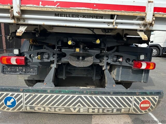 Three-sided tipper truck MERCEDES-BENZ AROCS 1840 DSK Kran Greifer 133h AHK Hydraulik
