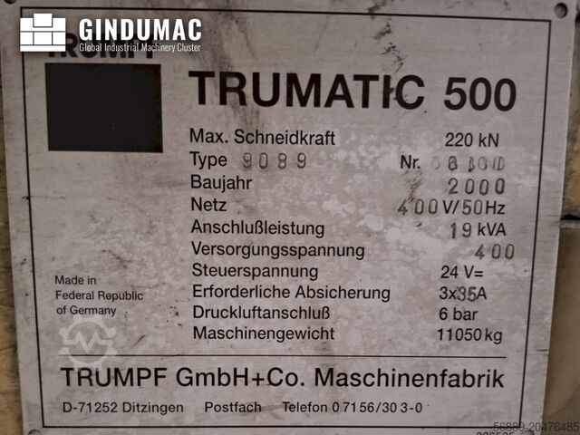 CNC-Stanzpresse TRUMPF Trumatic 500
