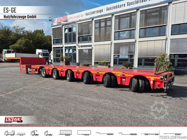 Low loader semitrailer BROSHUIS 6-Achs-Satteltieflader - teleskopierbar