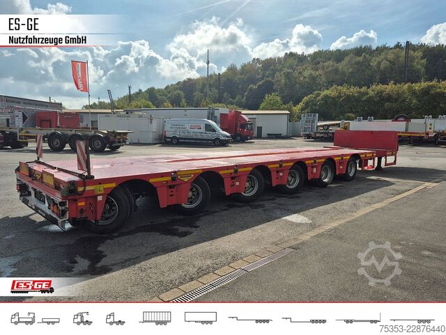 Low loader semitrailer BROSHUIS 6-Achs-Satteltieflader - teleskopierbar