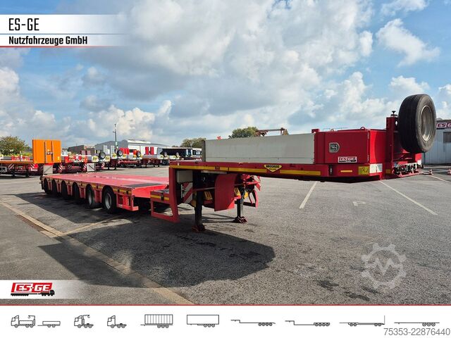 Low loader semitrailer BROSHUIS 6-Achs-Satteltieflader - teleskopierbar