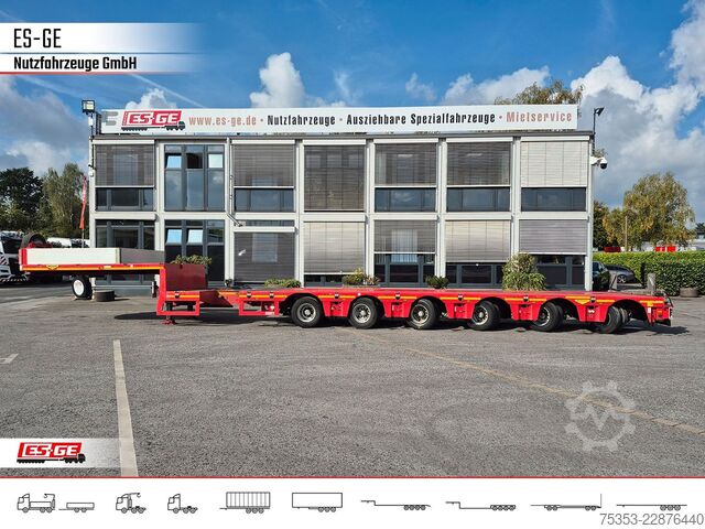 Low loader semitrailer BROSHUIS 6-Achs-Satteltieflader - teleskopierbar
