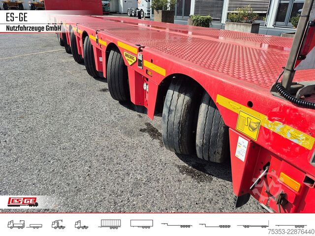 Low loader semitrailer BROSHUIS 6-Achs-Satteltieflader - teleskopierbar