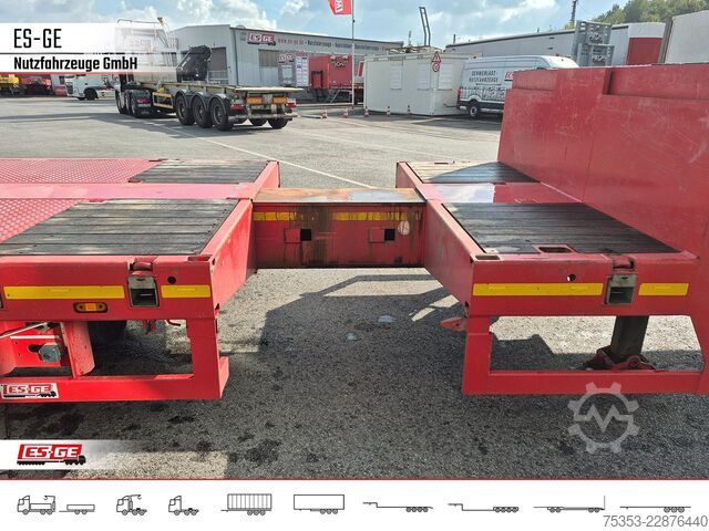 Low loader semitrailer BROSHUIS 6-Achs-Satteltieflader - teleskopierbar