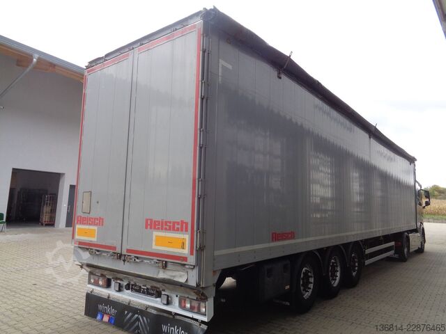 Walking floor semitrailer REISCH RSBS-3-13 92 cbm Liftachse SAF