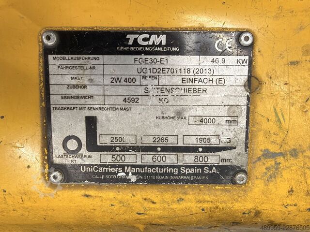 LPG Forklifts TCM FGE30-E1