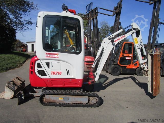 Mini excavators Takeuchi TB 216 - POWERTILT + hydraul. Schnellwechsler + 3