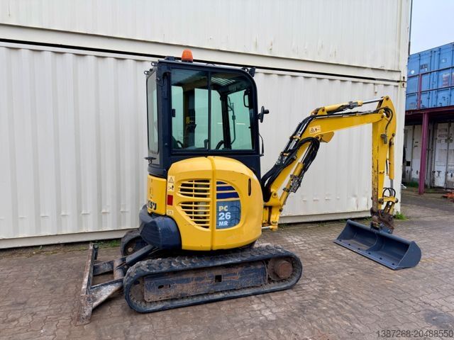 Minibagger KOMATSU PC26MR-3 / 2020 BJ / 2 x Löffel