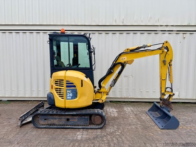 Minibagger KOMATSU PC26MR-3 / 2020 BJ / 2 x Löffel