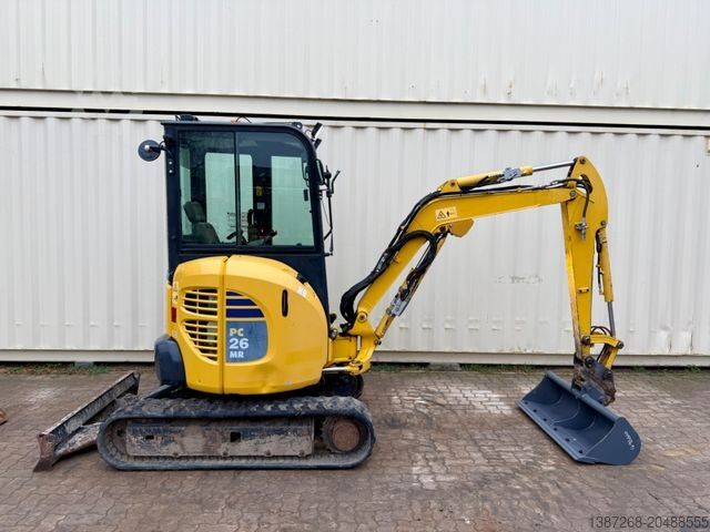Minibagger KOMATSU PC26MR-3 / 2020 BJ / 2 x Löffel