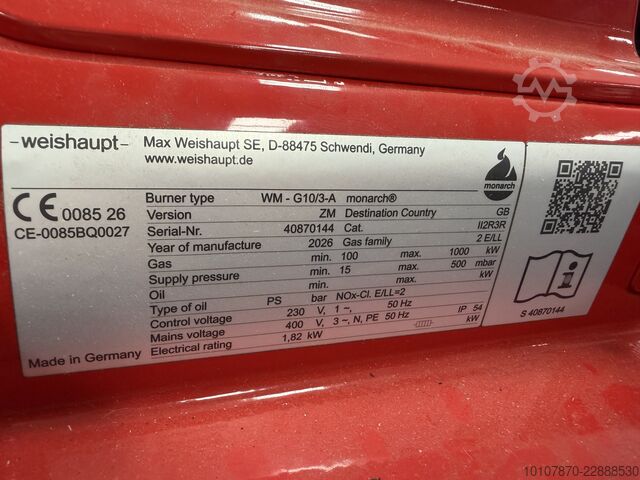 Heater fan Weishaupt WM-G10/3