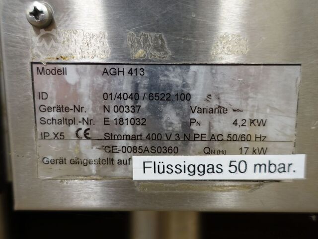 Freestanding gas cooker ASCOBLOC AGH 413
